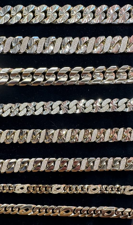 Handcrafted heavy gold chains