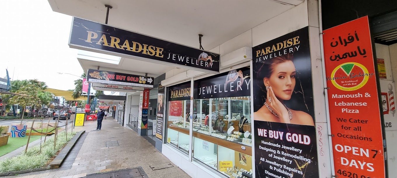 Paradise Jewellery store on Queen Street, Campbelltown